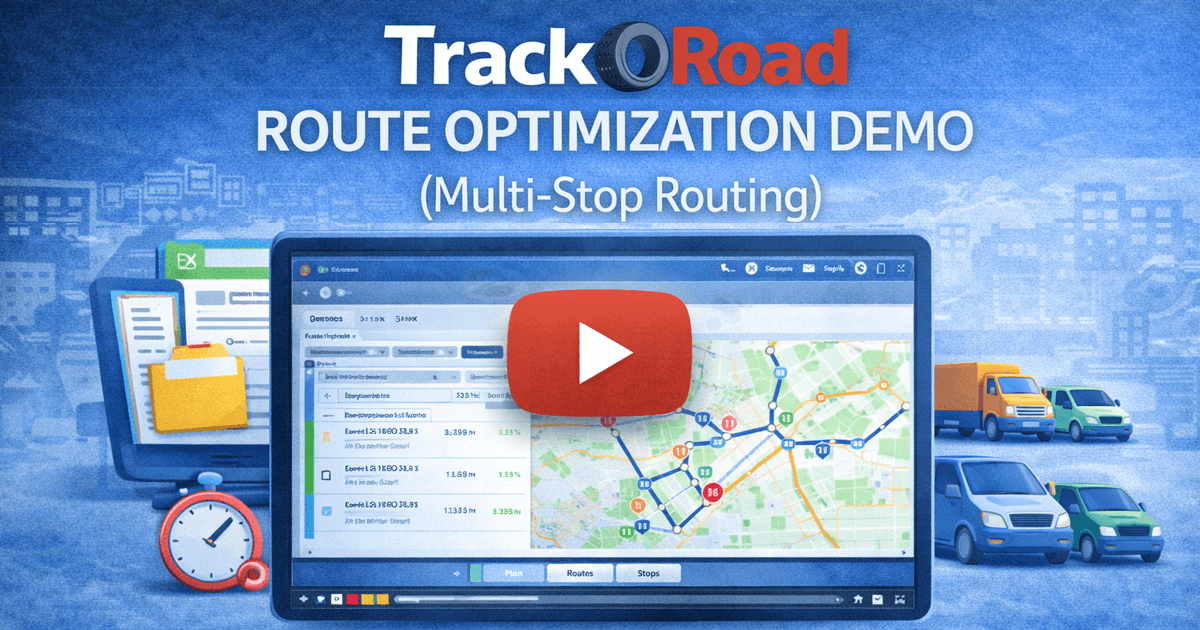 TrackRoad route optimization demo video