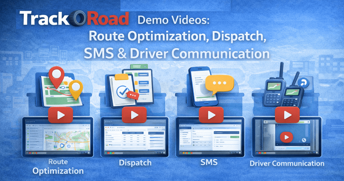 Sms Driver TrackRoad Demo Videos – Route Optimization, Dispatch, SMS & Driver ...